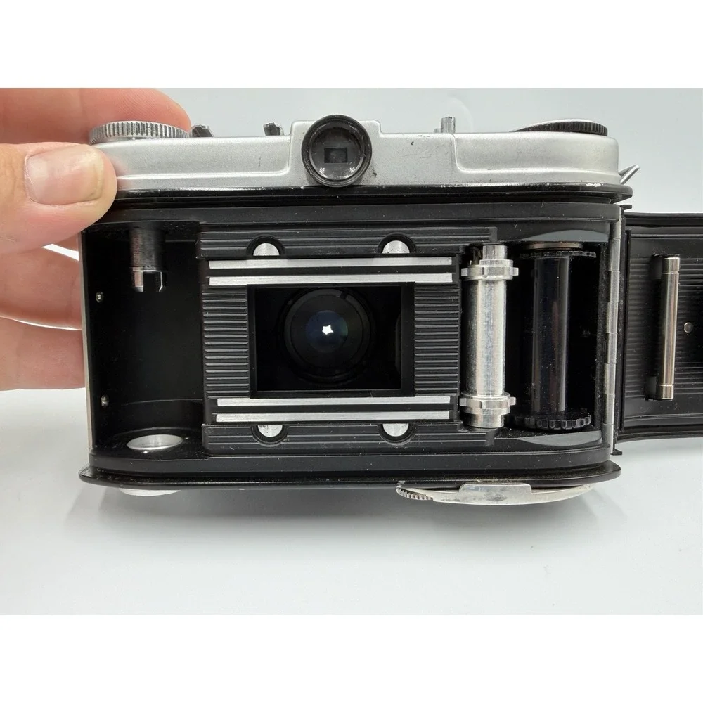 KODAK RETINETTE 35mm film Camera with Schneider Reomar 1:3.5/45mm lens Untested